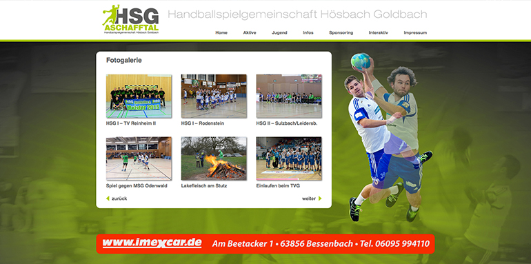 Internetauftritt HSG Aschafftal